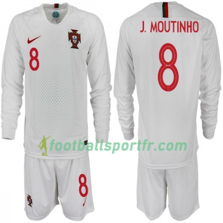 Tenue Portugal J. MOUTINHO 8 Enfant Extérieur Coupe du monde 2018 Maillot de Foot ML